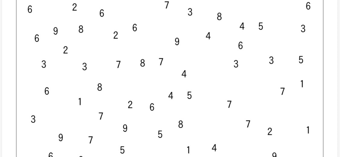数字抹消プリント｜リハラボST・無料プリント