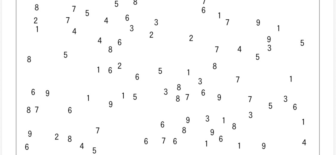 数字抹消プリント｜リハラボST・無料プリント